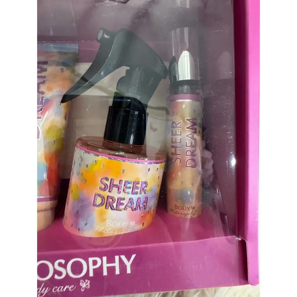 Body Philosophy Sheer Dream Raspberry Punch Citrus Buzz 4 piece body care set